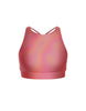 Hologram High Neck Spaghetti Strap Crop
