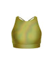 Hologram High Neck Spaghetti Strap Crop