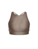 Hologram High Neck Spaghetti Strap Crop