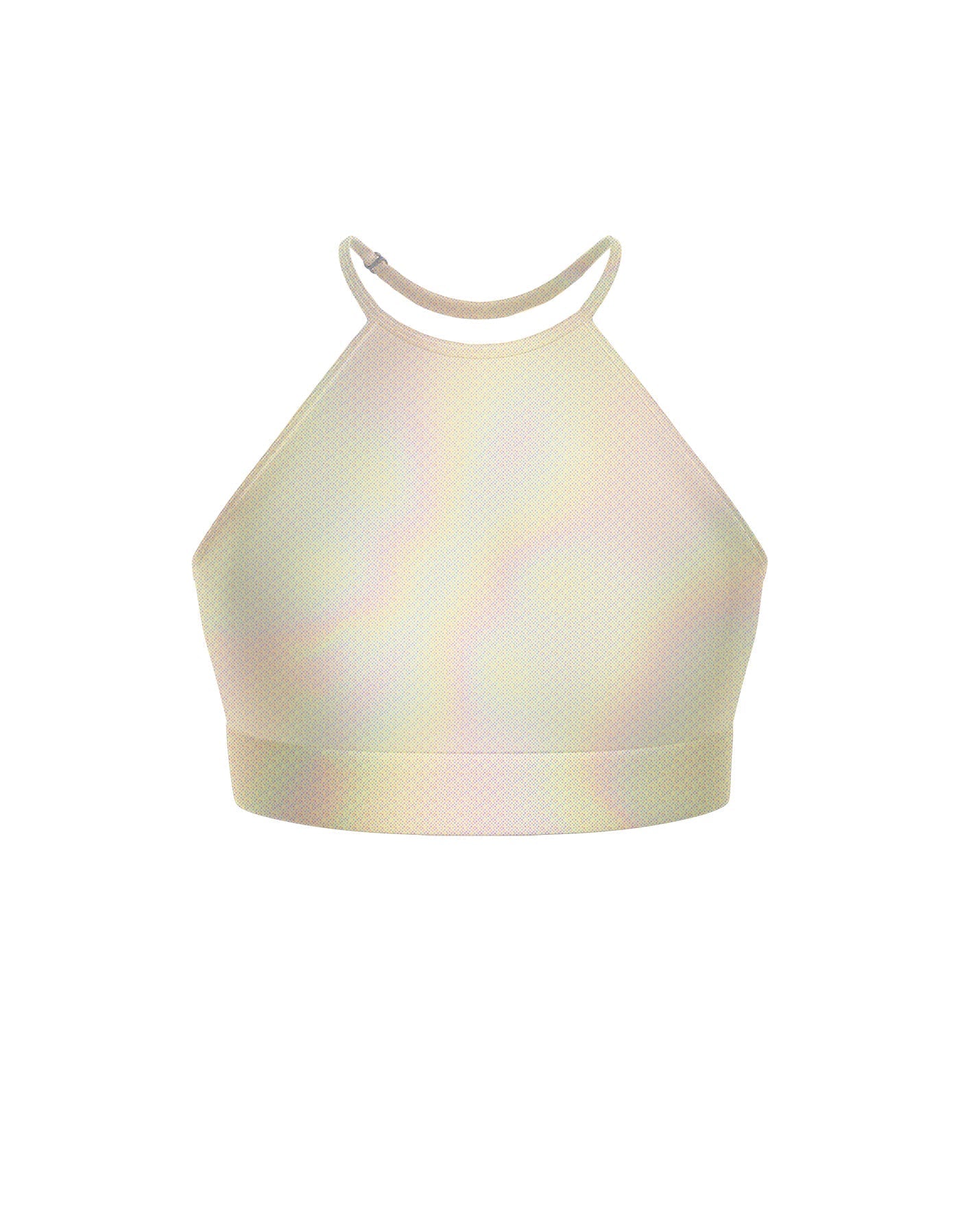 Hologram Halter Binding Crop Top