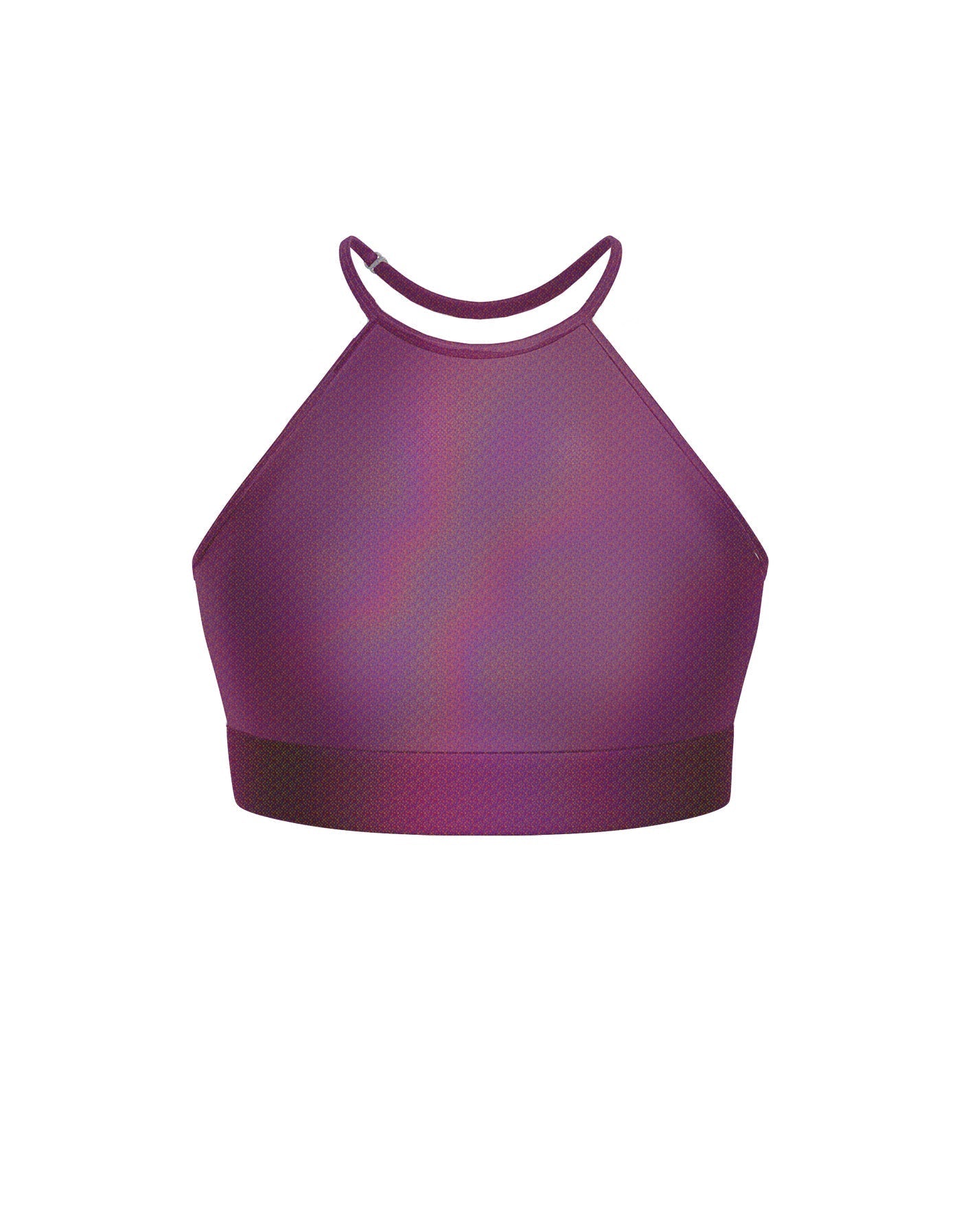 Hologram Halter Binding Crop Top