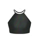 Hologram Halter Binding Crop Top