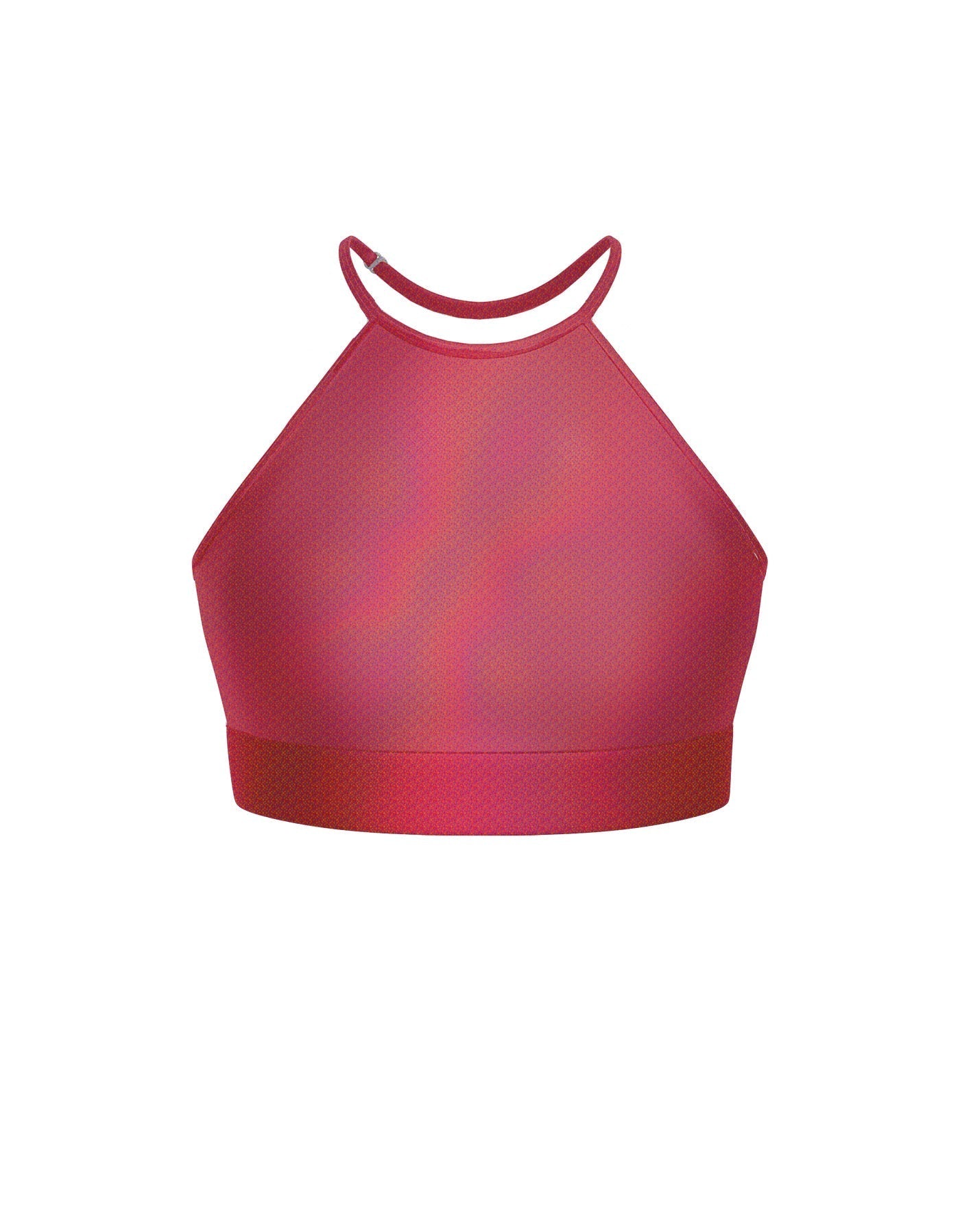 Hologram Halter Binding Crop Top