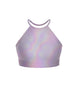 Hologram Halter Binding Crop Top