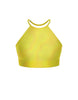 Hologram Halter Binding Crop Top