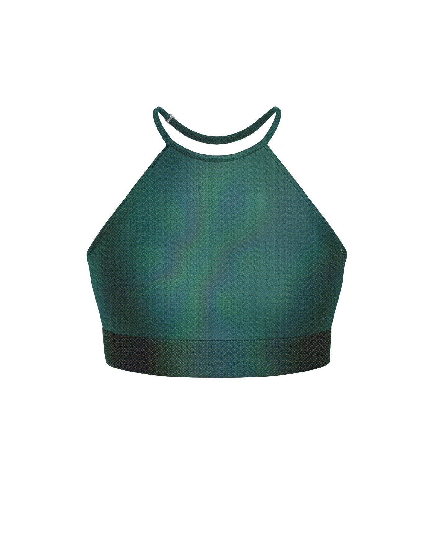 Hologram Halter Binding Crop Top