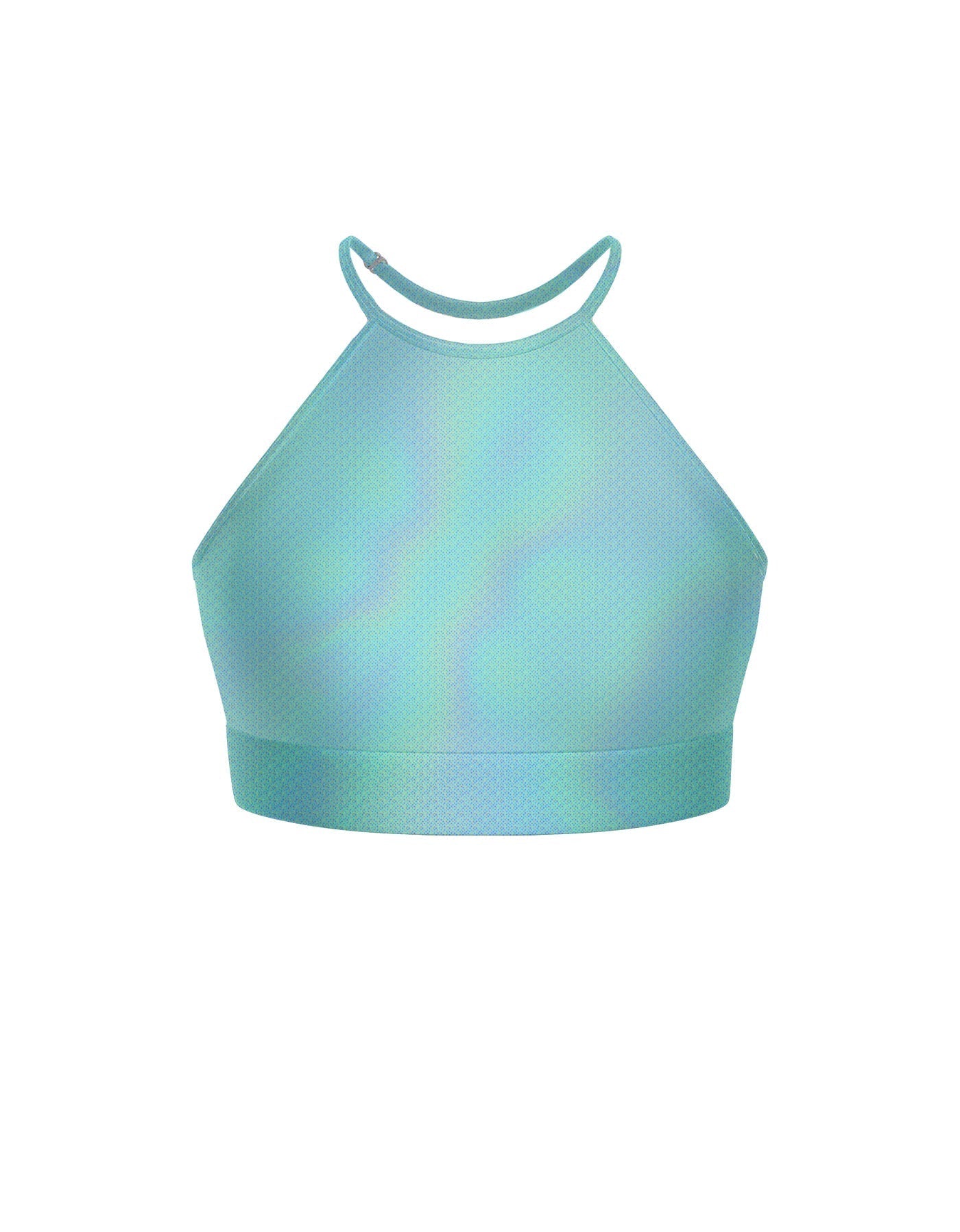 Hologram Halter Binding Crop Top