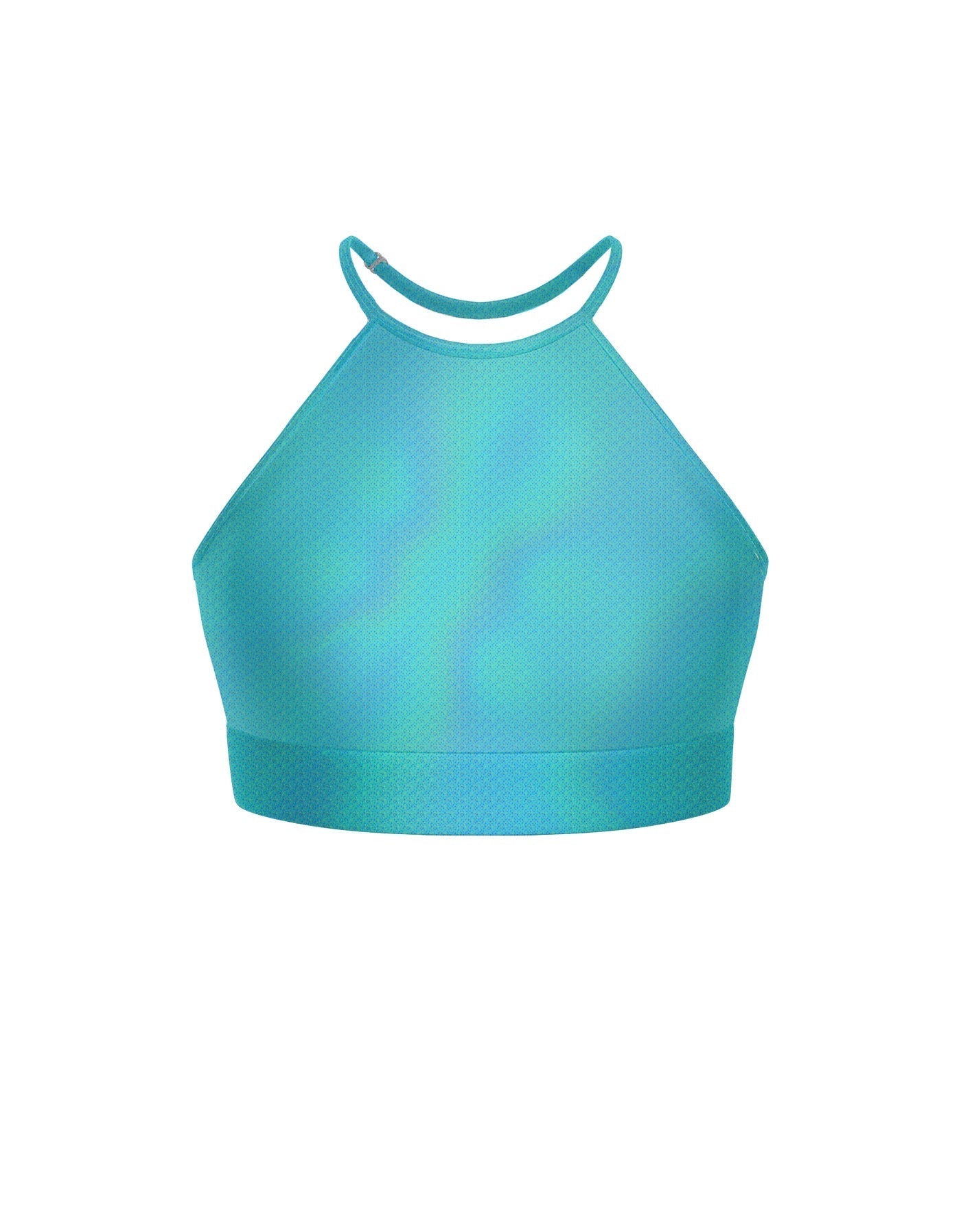 Hologram Halter Binding Crop Top