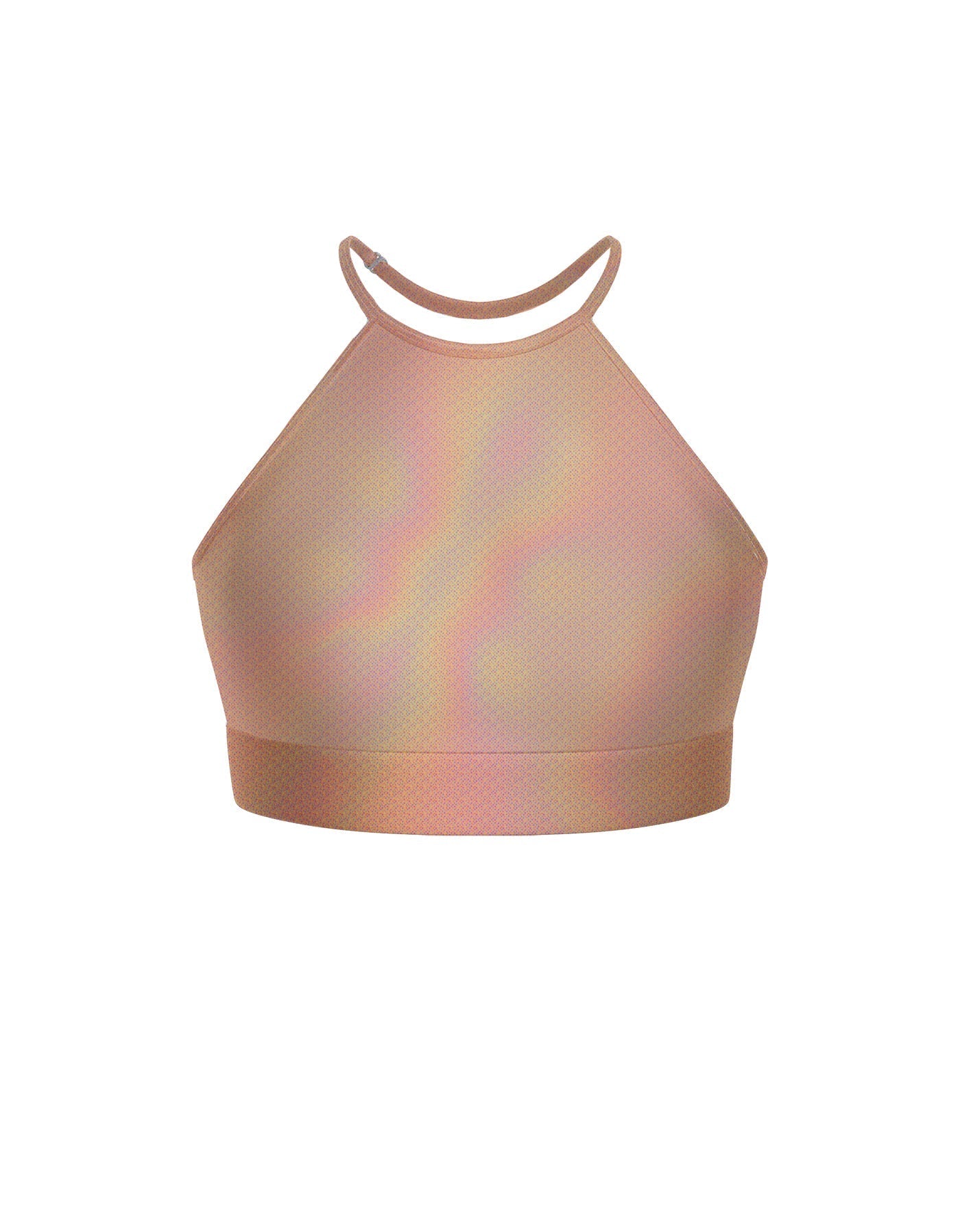 Hologram Halter Binding Crop Top