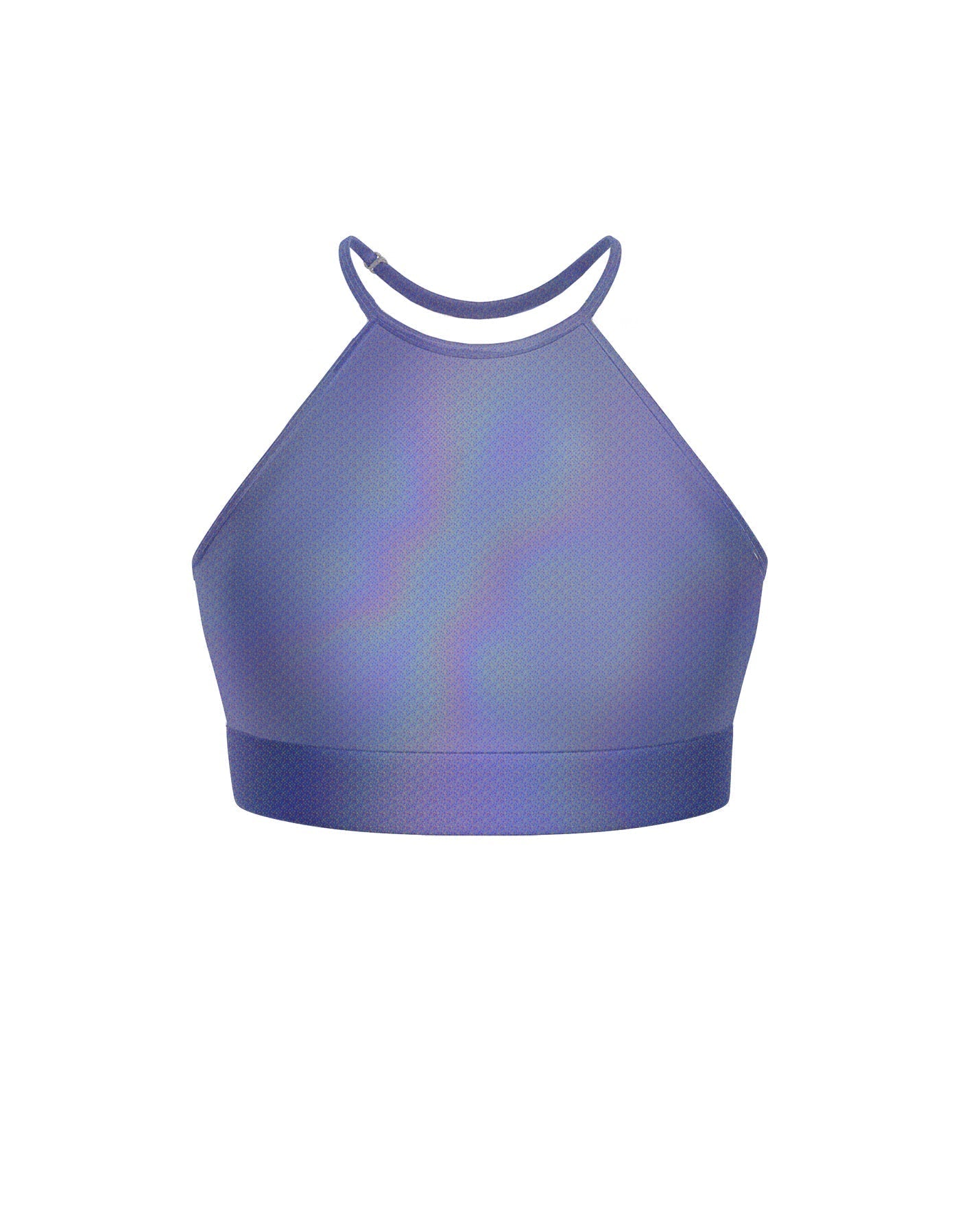 Hologram Halter Binding Crop Top