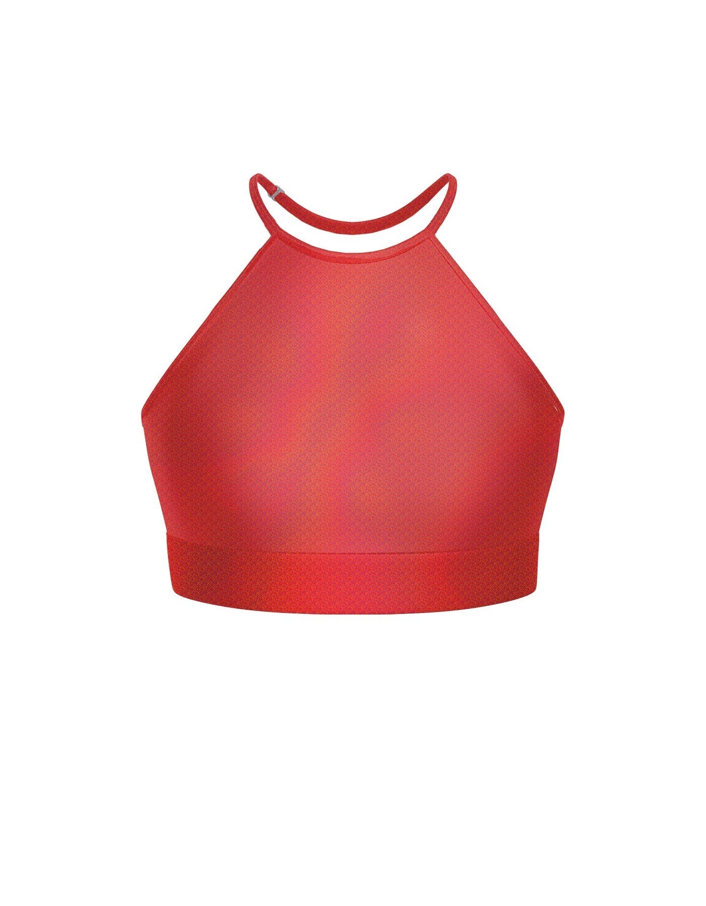 Hologram Halter Binding Crop Top