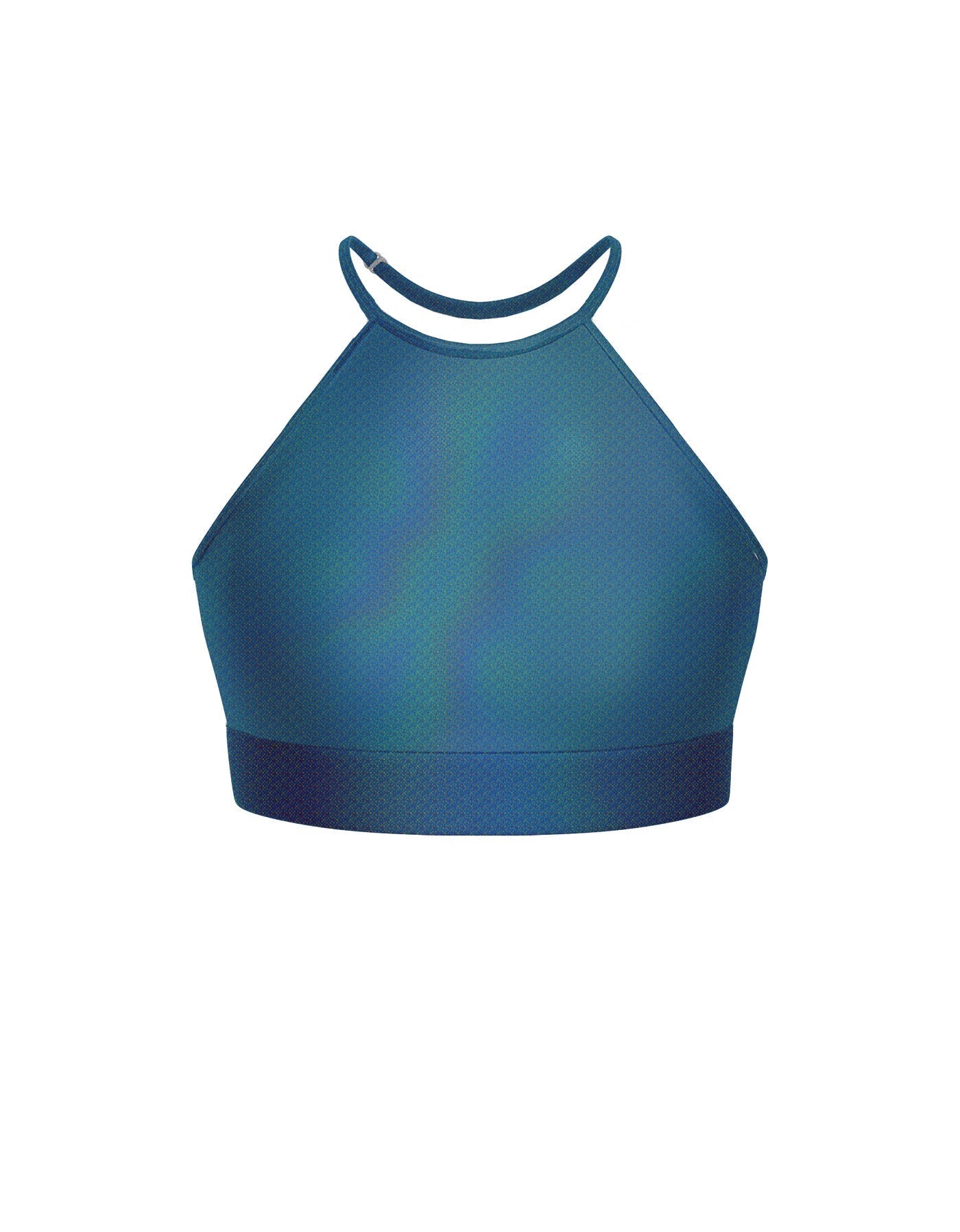 Hologram Halter Binding Crop Top