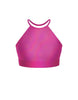 Hologram Halter Binding Crop Top