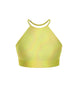 Hologram Halter Binding Crop Top