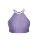 Hologram Halter Binding Crop Top