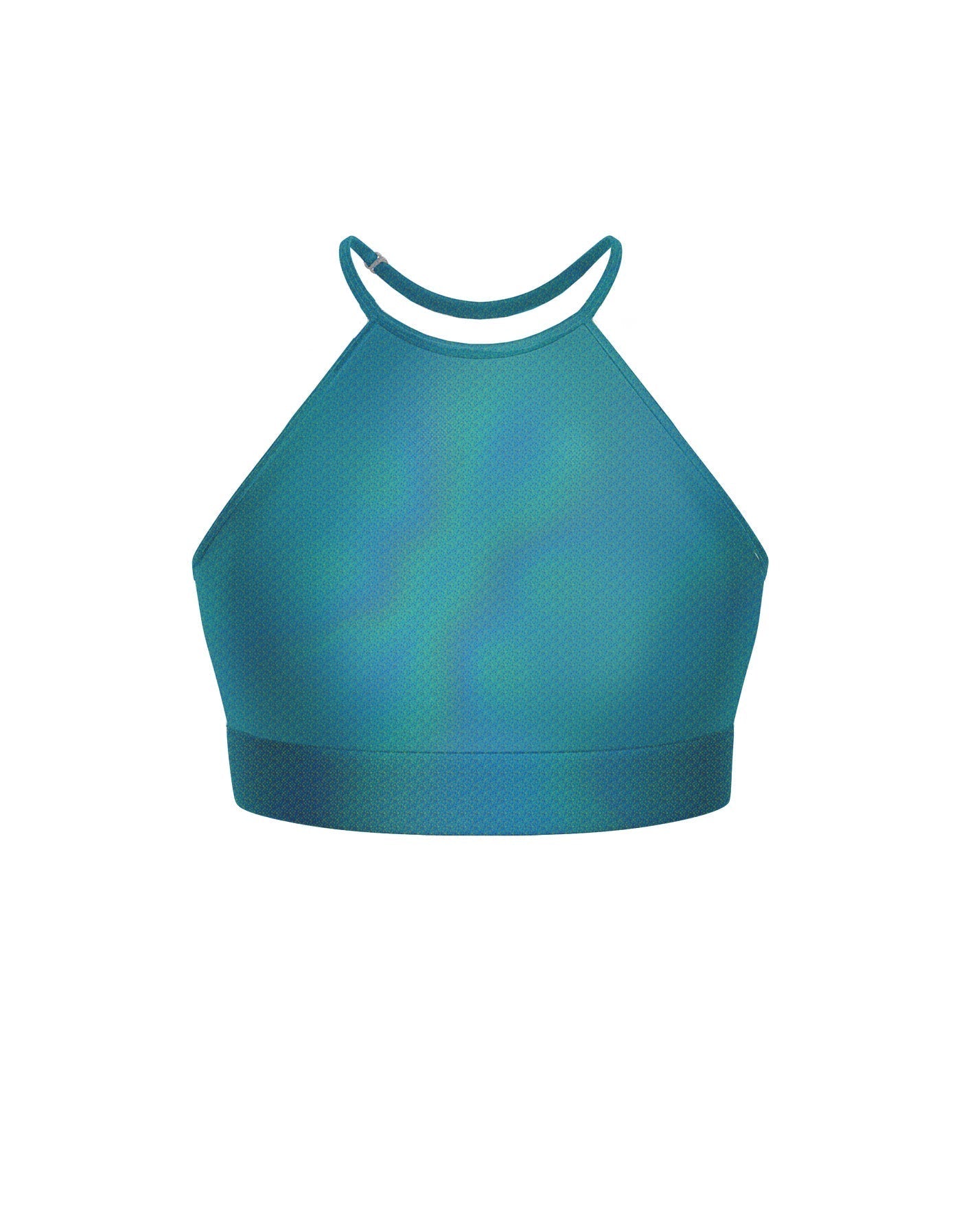 Hologram Halter Binding Crop Top