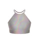 Hologram Halter Binding Crop Top