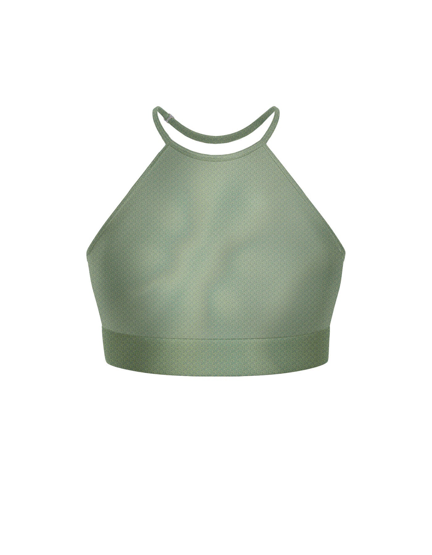 Hologram Halter Binding Crop Top