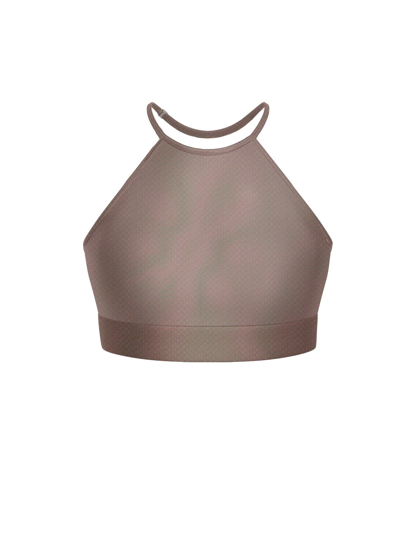 Hologram Halter Binding Crop Top