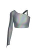 Hologram Sparks Fly Crop Top