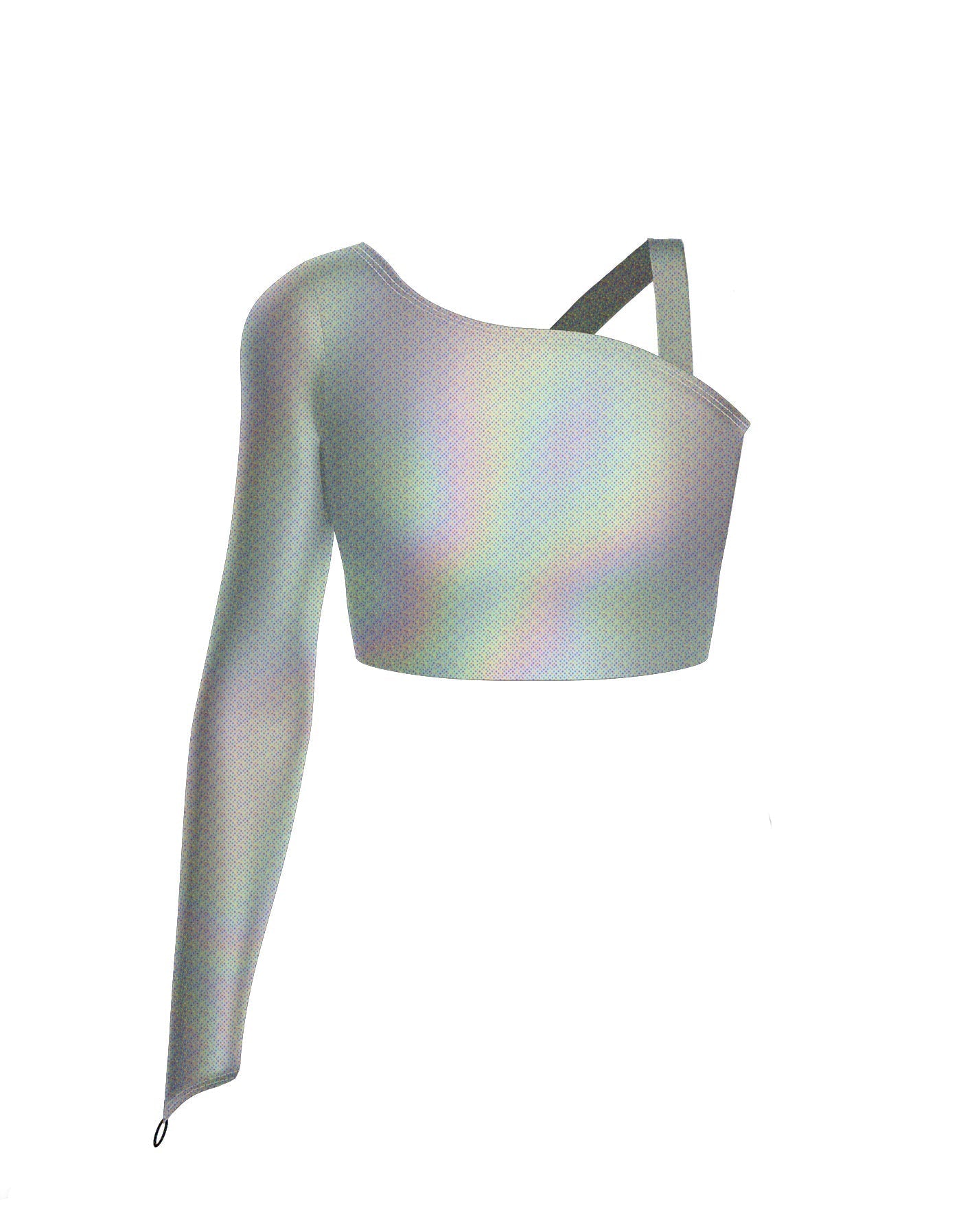 Hologram Sparks Fly Crop Top
