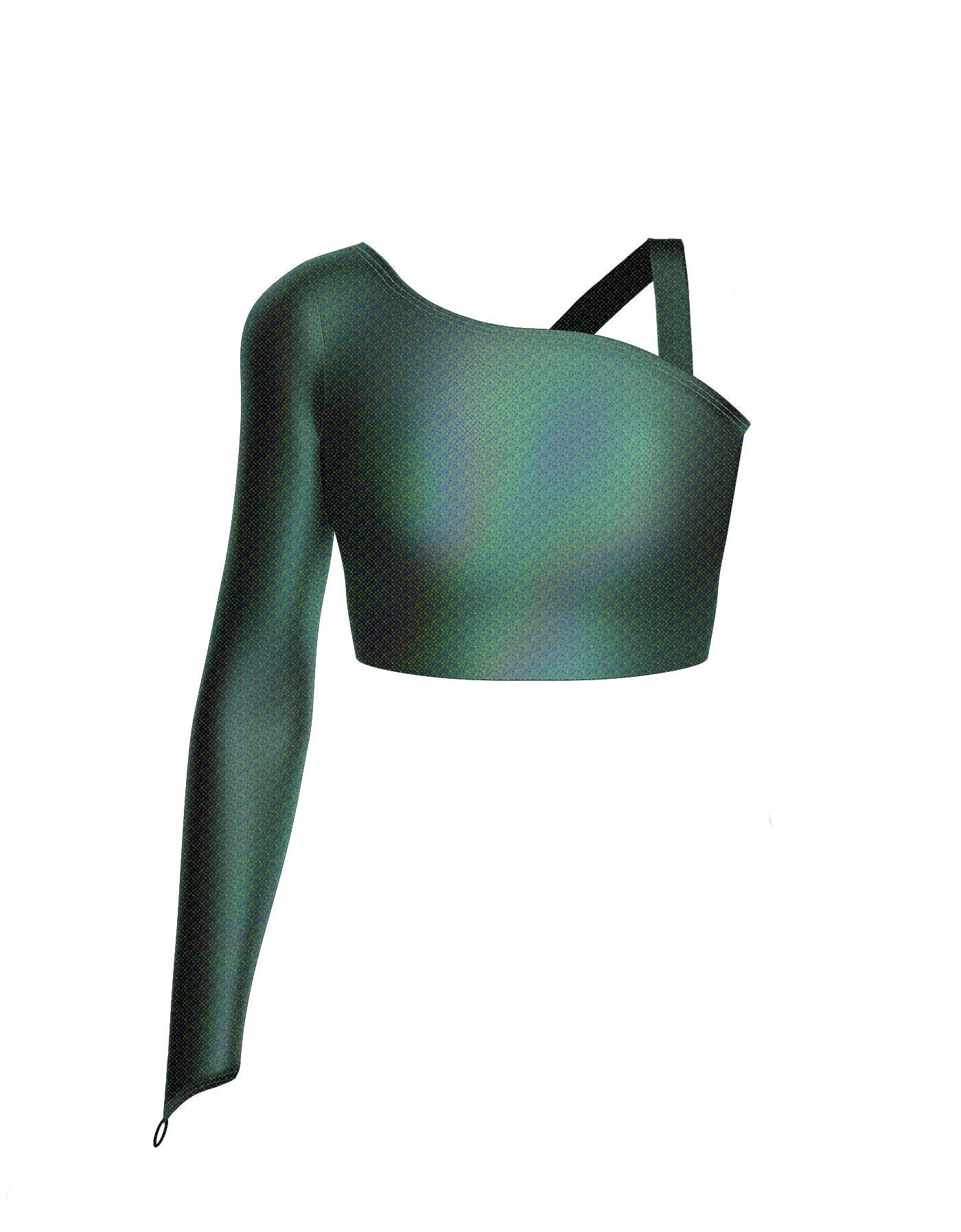 Hologram Sparks Fly Crop Top