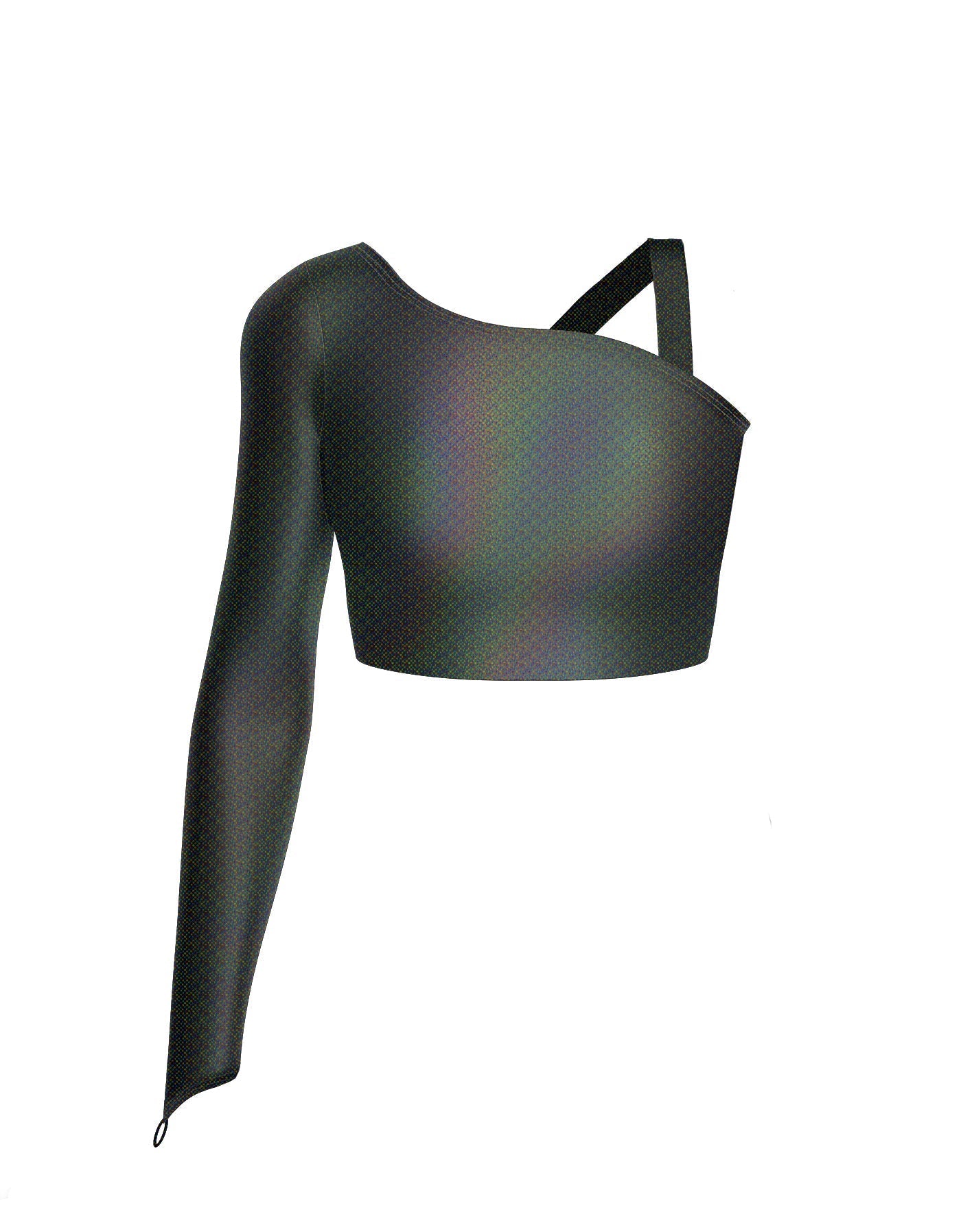 Hologram Sparks Fly Crop Top