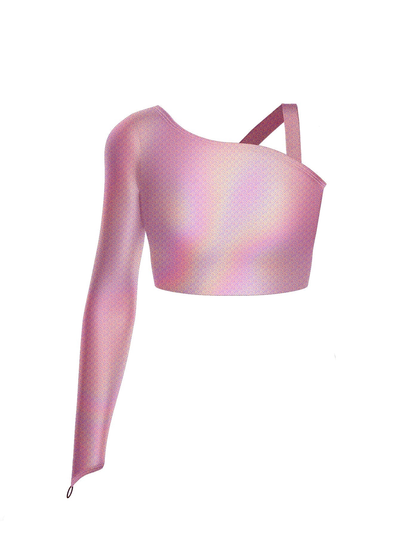 Hologram Sparks Fly Crop Top