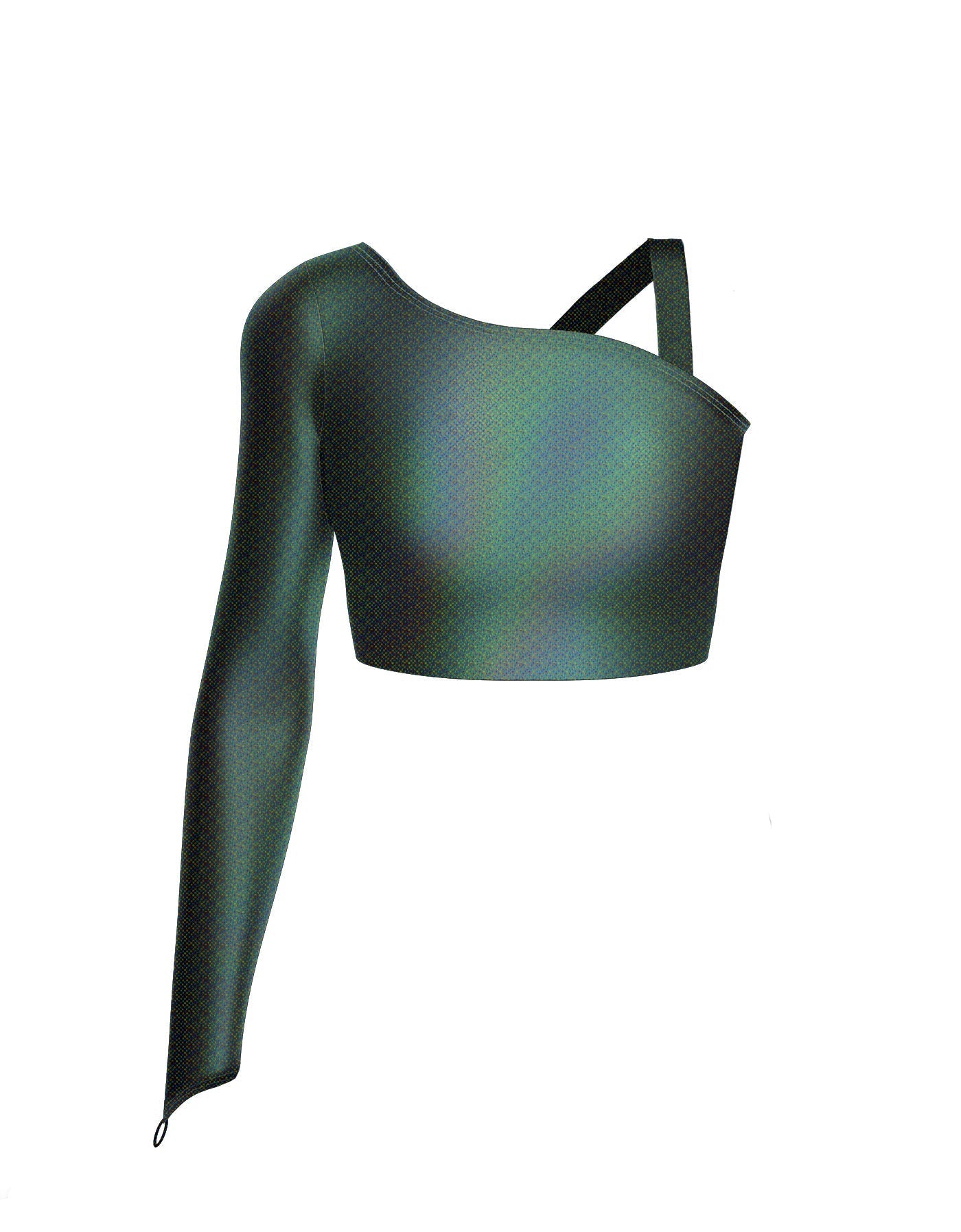 Hologram Sparks Fly Crop Top