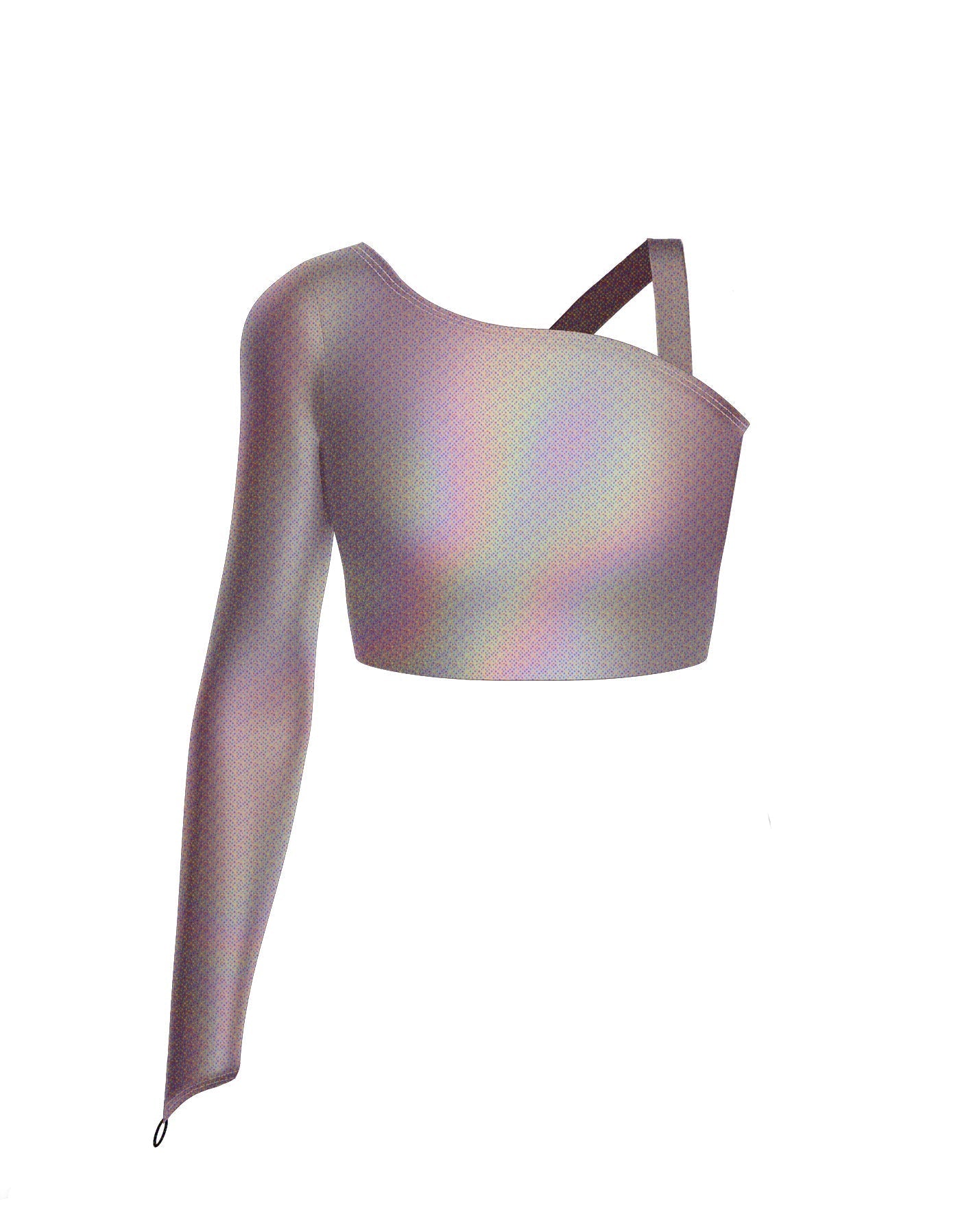 Hologram Sparks Fly Crop Top