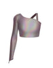 Hologram Sparks Fly Crop Top