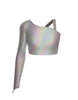 Hologram Sparks Fly Crop Top