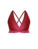 Hologram V Bra with Ruffles