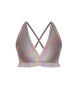 Hologram V Bra with Ruffles