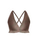 Hologram V Bra with Ruffles