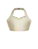 Hologram Halter Sweetheart Bra with Ruffle