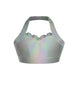 Hologram Halter Sweetheart Bra with Ruffle