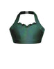 Hologram Halter Sweetheart Bra with Ruffle