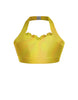 Hologram Halter Sweetheart Bra with Ruffle