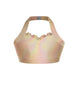 Hologram Halter Sweetheart Bra with Ruffle