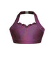 Hologram Halter Sweetheart Bra with Ruffle