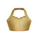 Hologram Halter Sweetheart Bra with Ruffle