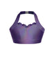 Hologram Halter Sweetheart Bra with Ruffle