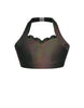 Hologram Halter Sweetheart Bra with Ruffle