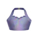 Hologram Halter Sweetheart Bra with Ruffle