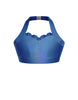 Hologram Halter Sweetheart Bra with Ruffle