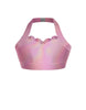 Hologram Halter Sweetheart Bra with Ruffle