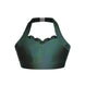 Hologram Halter Sweetheart Bra with Ruffle