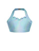 Hologram Halter Sweetheart Bra with Ruffle