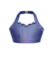 Hologram Halter Sweetheart Bra with Ruffle